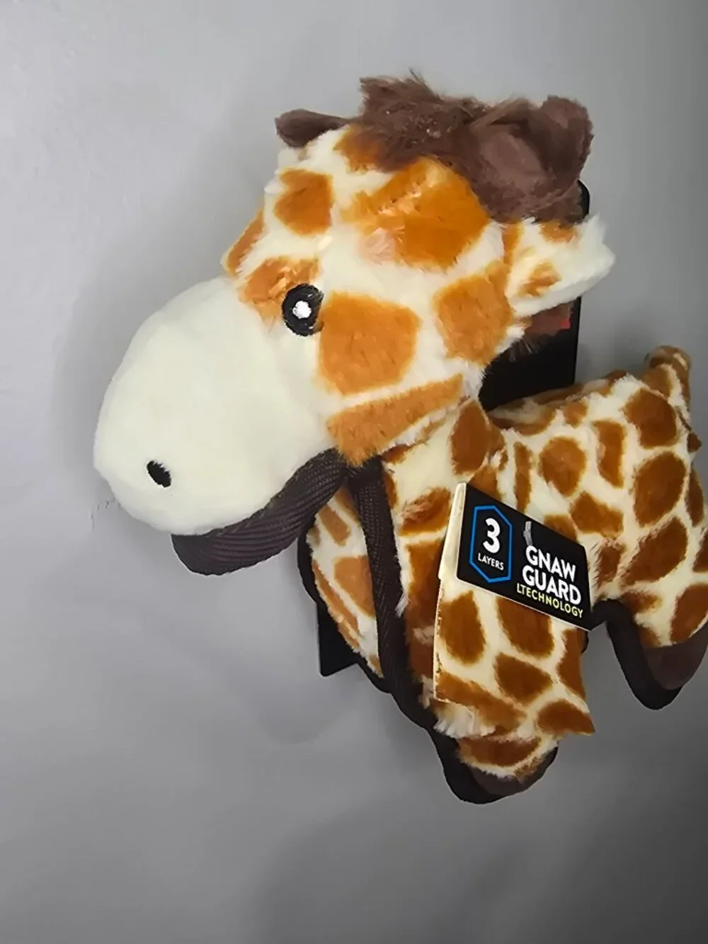 Spunky Pup Tough Plush Giraffe- Medium Toy